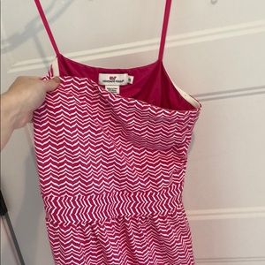 Vineyard Vines Pink and White Dress